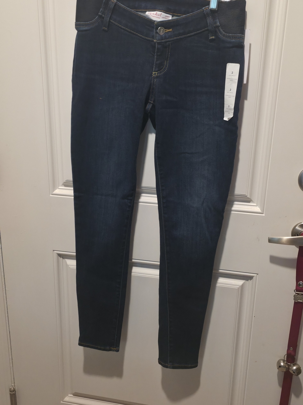 Skinny Maternity Blue Jeans  by Ingrid & Isabel Size 2